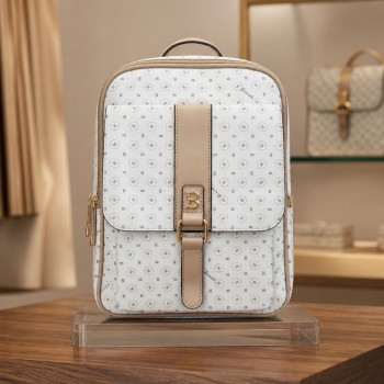BRICIOLE 1 BACKPACK WHITE+BROWN