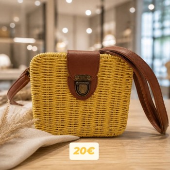 BAMBOO CLUTCH ΚΙΤΡΙΝΟ