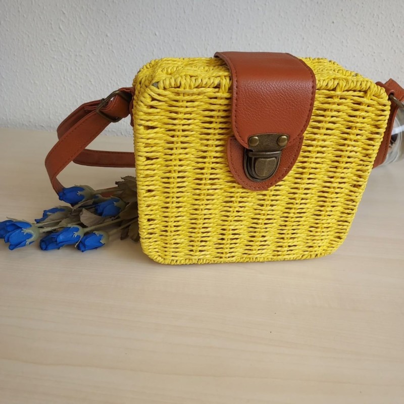 BAMBOO CLUTCH ΚΙΤΡΙΝΟ