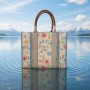 FLOWERS TOTE BLUE