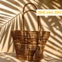 ΨΑΘΙΝΗ SHOPPING BAG ΜΕ ΦΟΥΝΤΑΚΙ