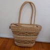 ΨΑΘΙΝΗ SHOPPING BAG ΜΕ ΦΟΥΝΤΑΚΙ