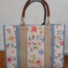 FLOWERS TOTE BLUE
