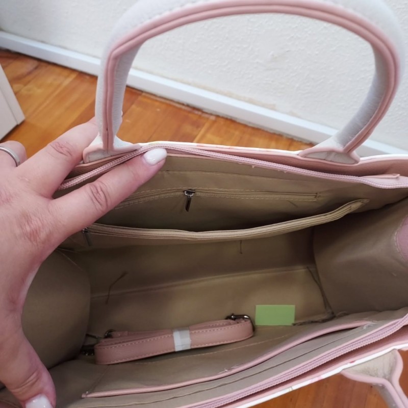 FLOWERS TOTE PINK
