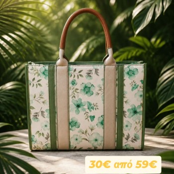 FLOWERS TOTE MENTA