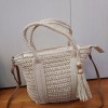 ΨΑΘΙΝΟ MINI TOTE WHITE