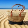ΨΑΘΙΝΗ ΜΑΥΡΗ 3ΧΡΩΜΗ SHOPPING BAG