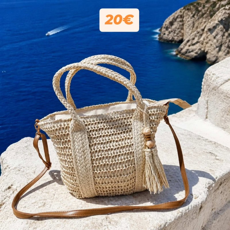 ΨΑΘΙΝΟ MINI TOTE WHITE