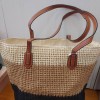 ΨΑΘΙΝΗ ΜΑΥΡΗ 3ΧΡΩΜΗ SHOPPING BAG