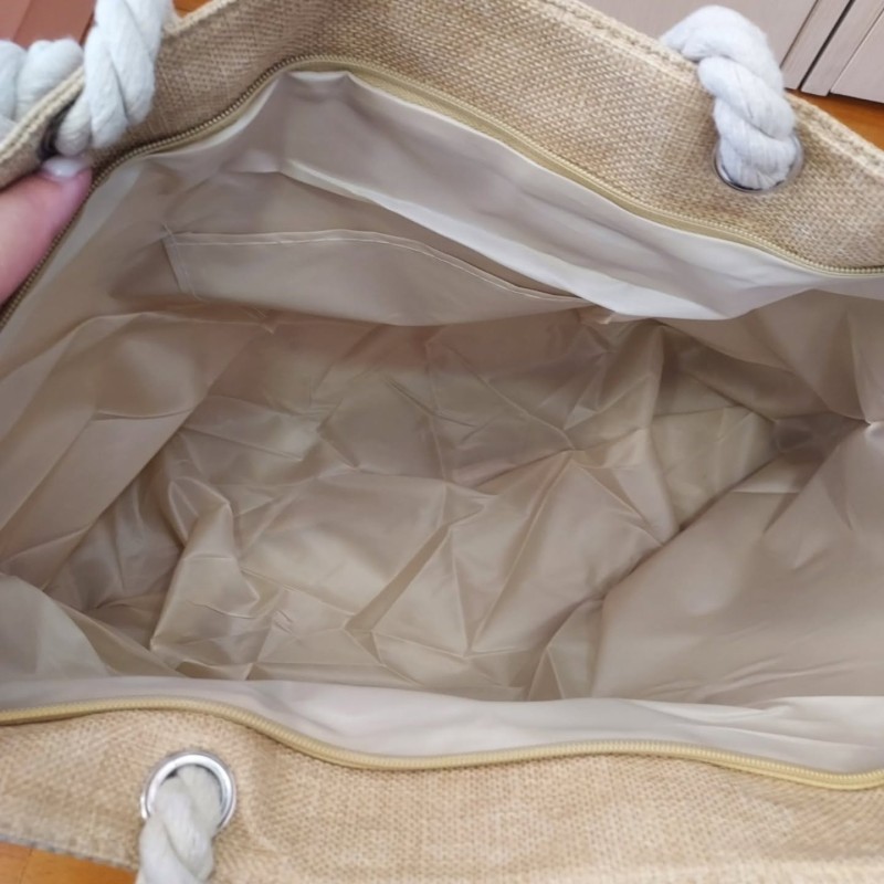 ΨΑΘΙΝΗ SHOPPER BEIGE