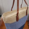 ΨΑΘΙΝΗ ΜΠΛΕ 3ΧΡΩΜΗ SHOPPING BAG