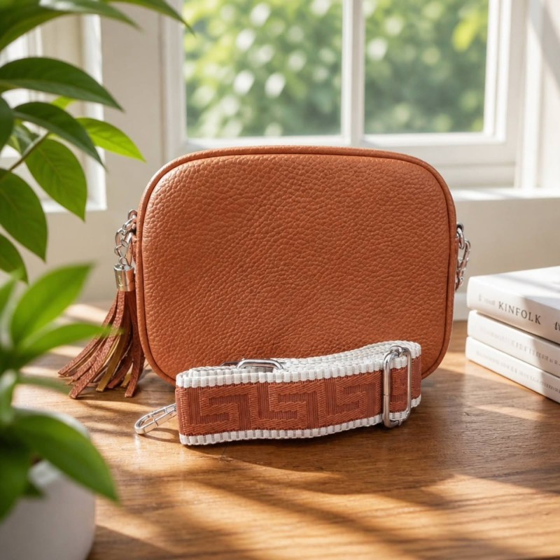 A-MINI CROSSBODY CAMEL