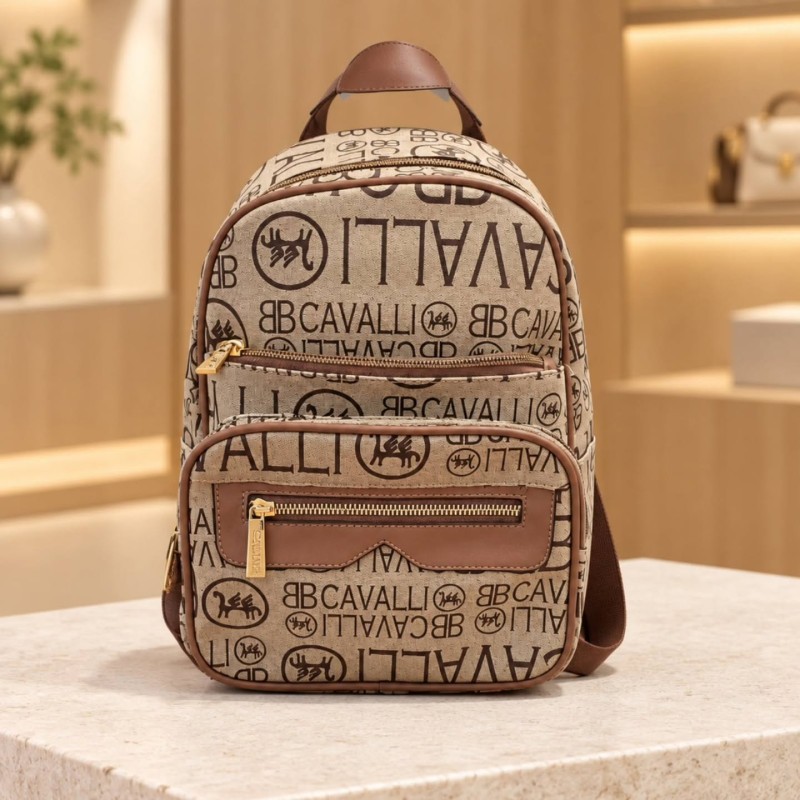 BB CAVALLI BEIGE BACKPACK BC1372