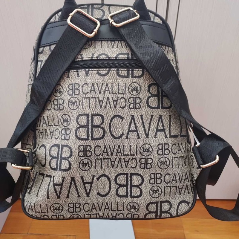 BB CAVALLI BLACK-GREY BACKPACK BC1372