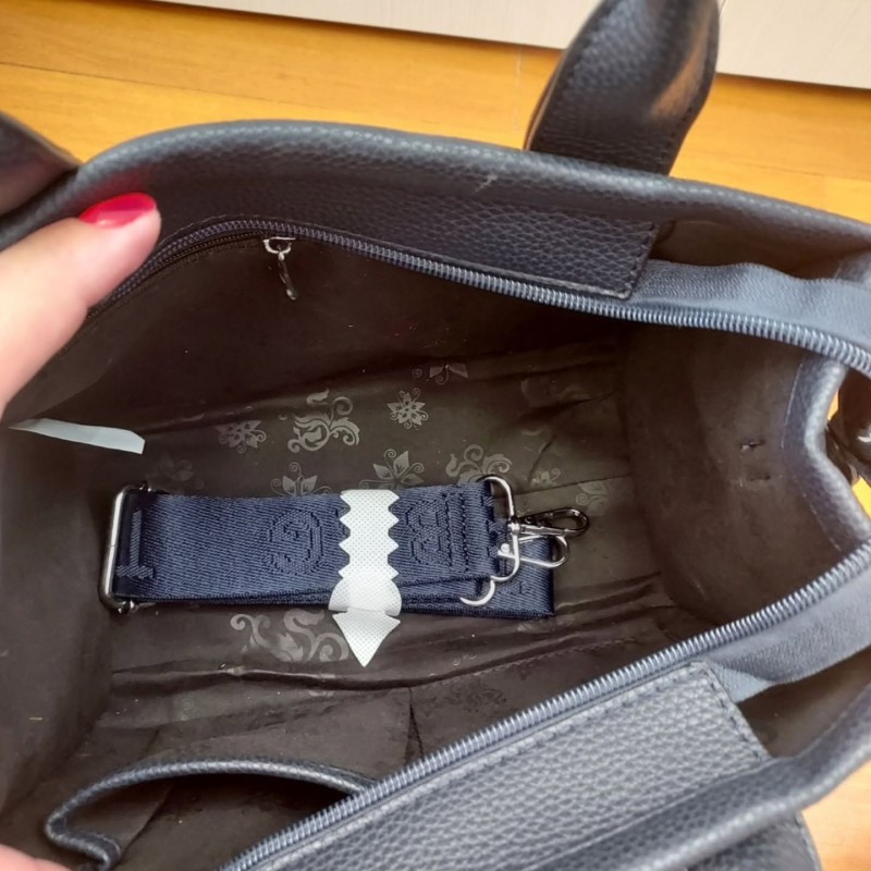 TOTE MINI BLUE +CHARMS