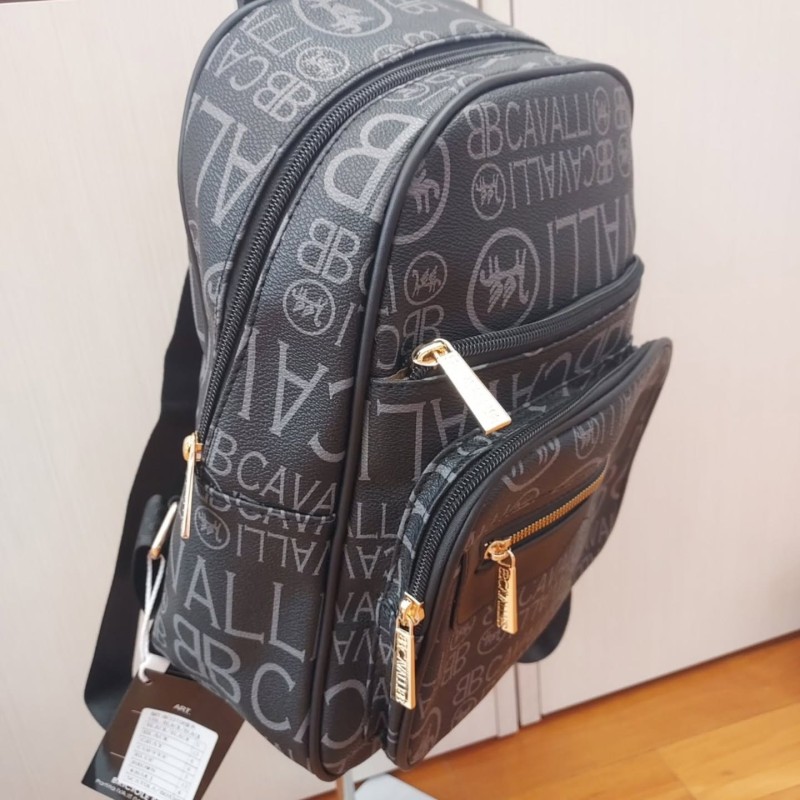 BB CAVALLI BLACK BACKPACK BC1372