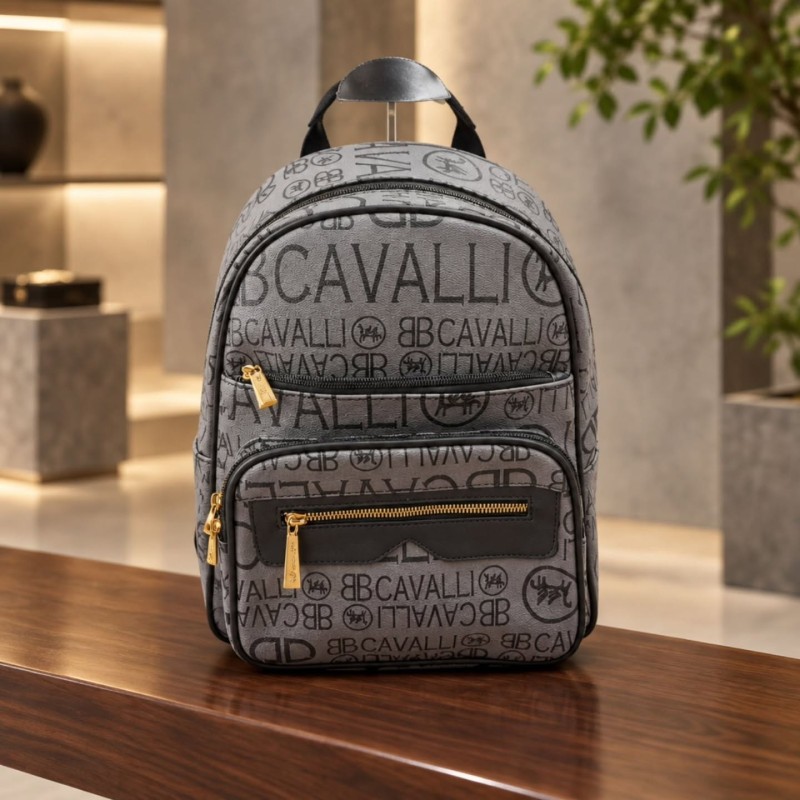 BB CAVALLI GREY BACKPACK BC1372