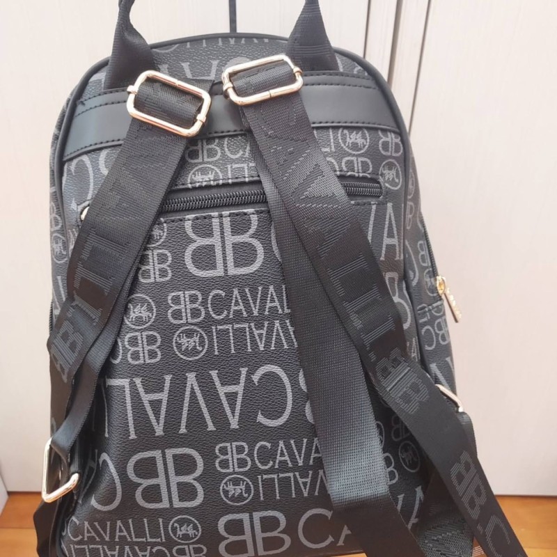 BB CAVALLI BLACK BACKPACK BC1372