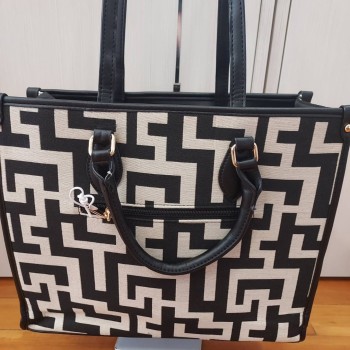 ΜΑΙΑΝΔΡΟΣ NEW TOTE BLACK & WHITE
