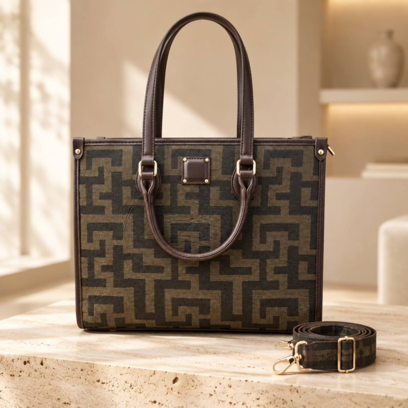 ΜΑΙΑΝΔΡΟΣ NEW TOTE BROWN