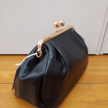 CLUTCH CROCO BLACK
