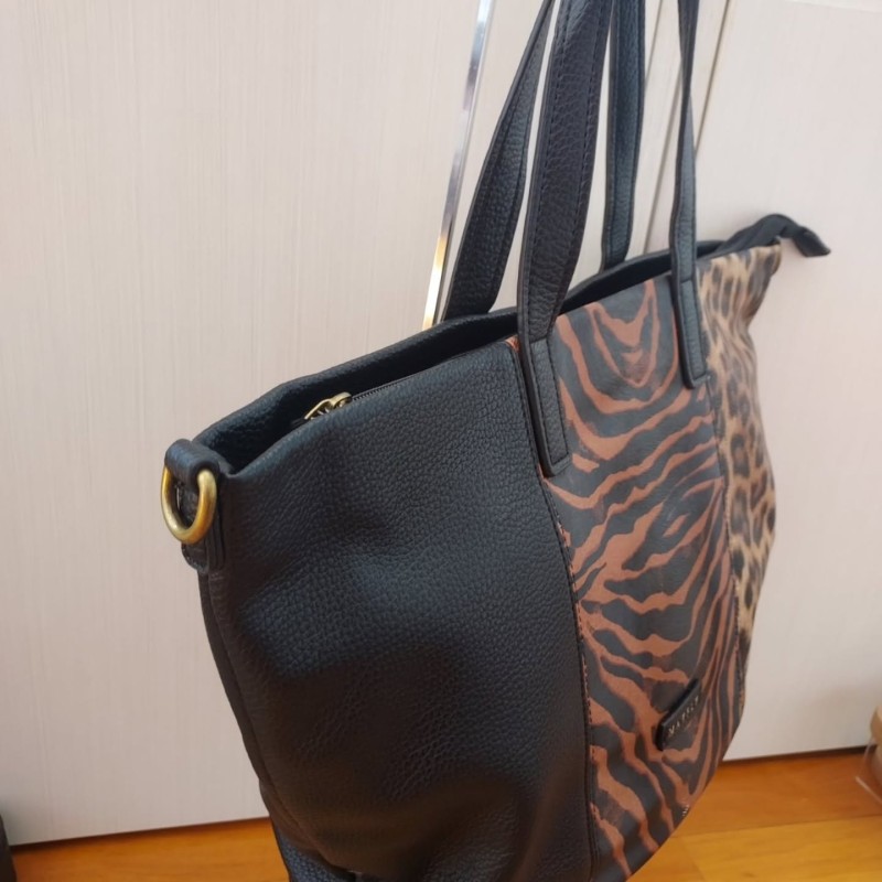 SHOPPING BAG DARK LEOPARD