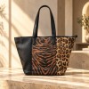 SHOPPING BAG DARK LEOPARD