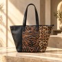 SHOPPING BAG DARK LEOPARD