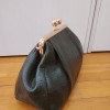 CLUTCH CROCO OLIVE