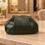 CLUTCH CROCO OLIVE