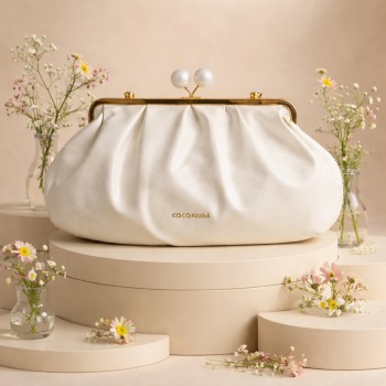 DOLLA CLUTCH WHITE