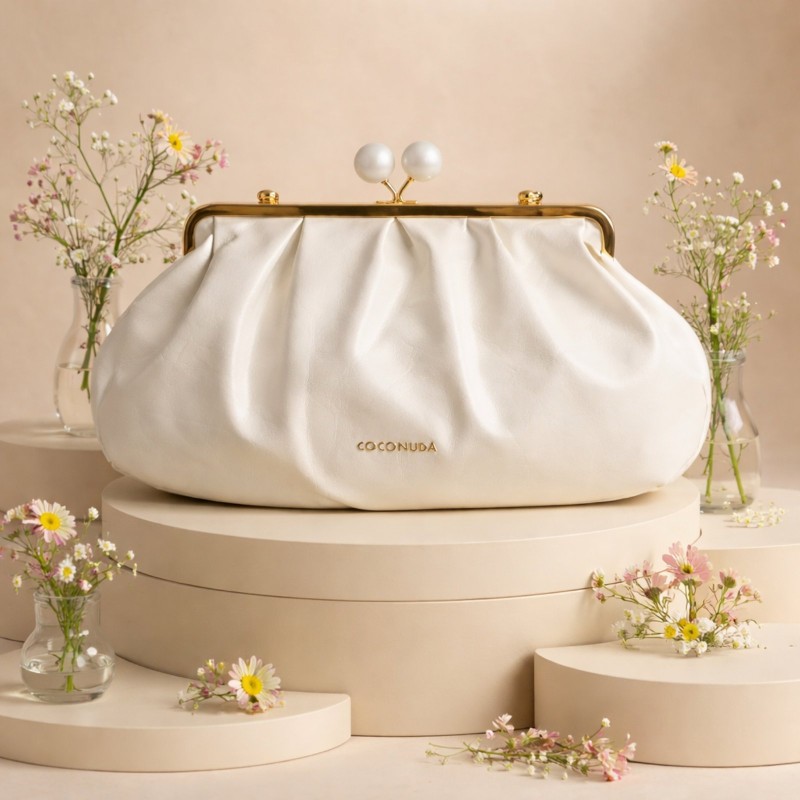 DOLLA CLUTCH WHITE